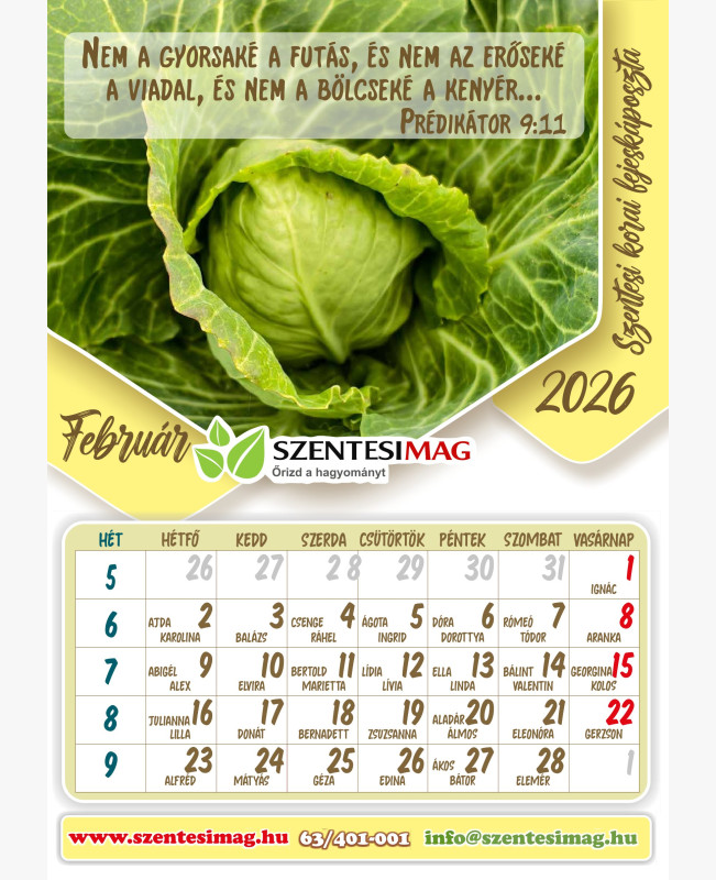 Naptár 2026