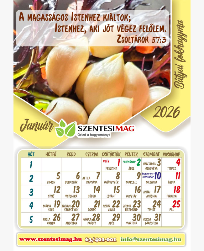 Naptár 2026
