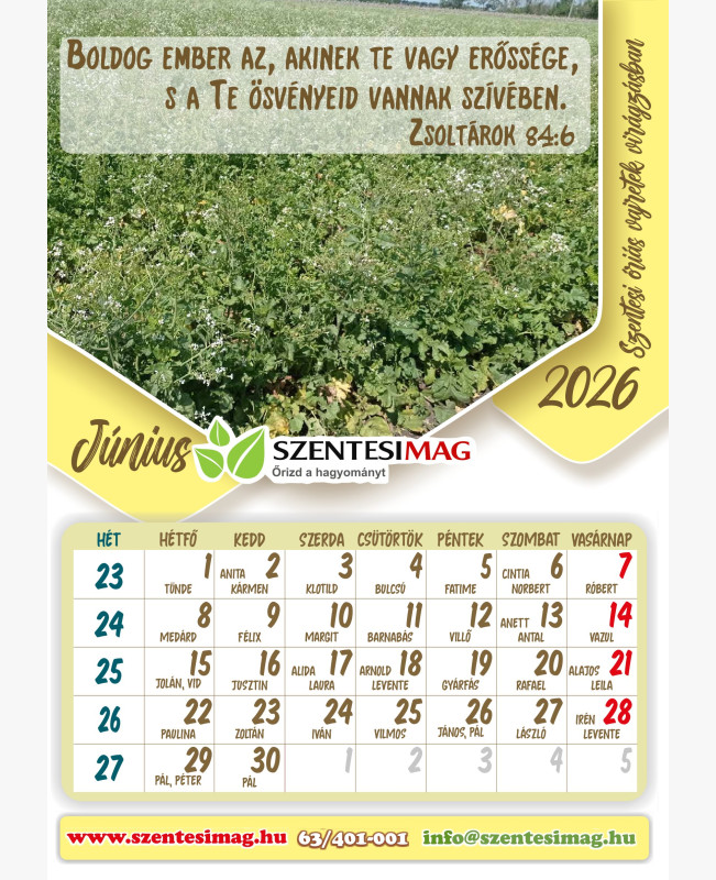 Naptár 2026