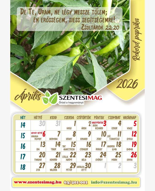 Naptár 2026