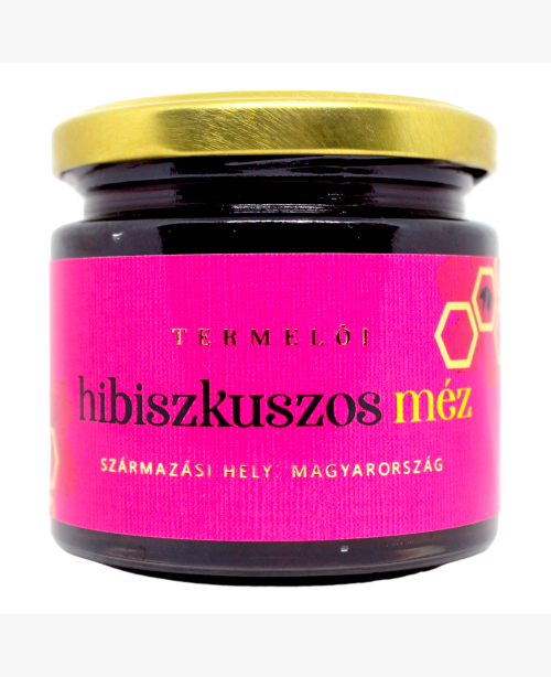 Hibiszkuszos méz(akác mézzel)