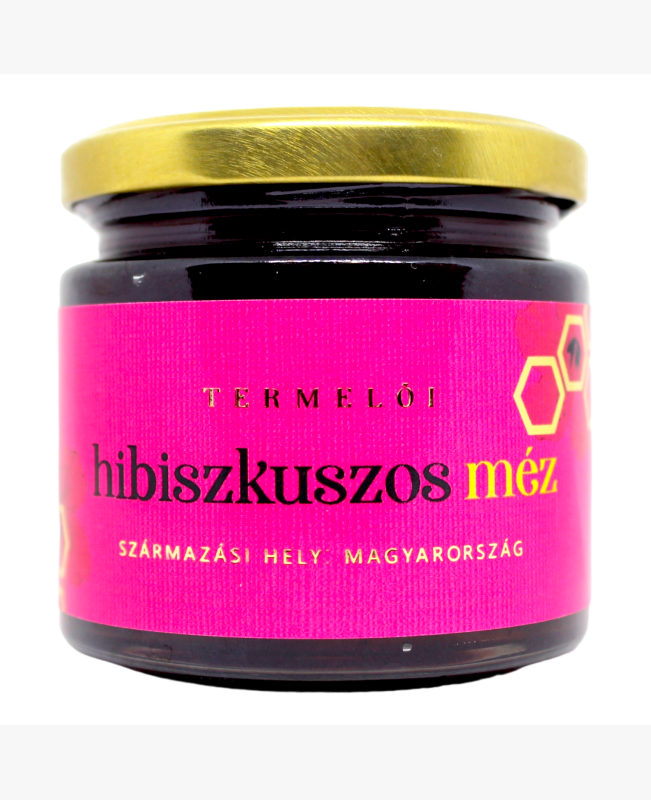 Hibiszkuszos méz(akác mézzel)
